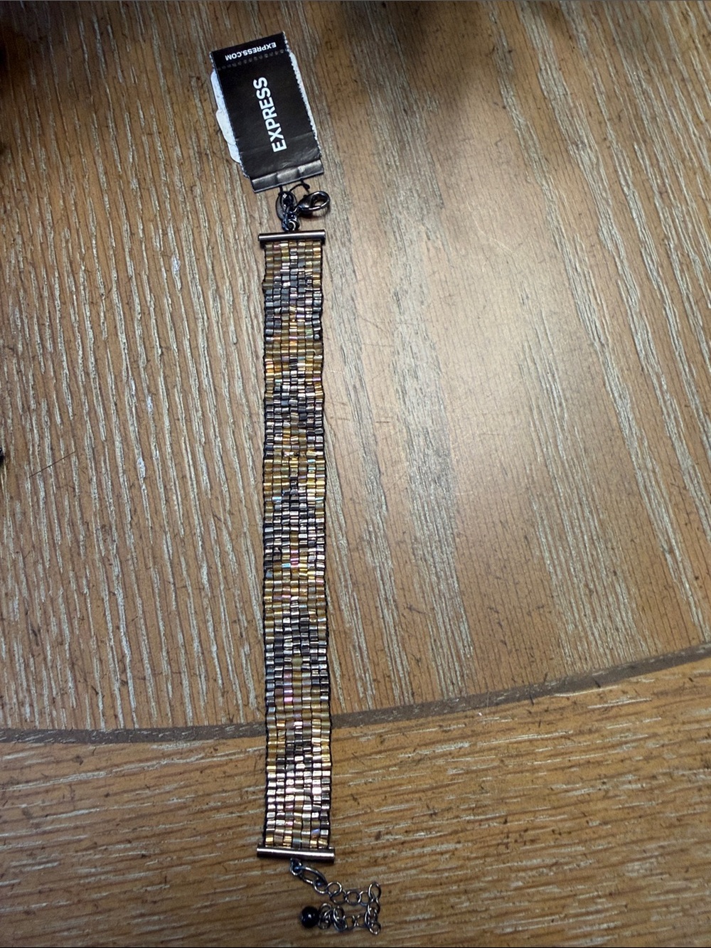 Express Multicolor Beaded Metallic-Accent Bracelet